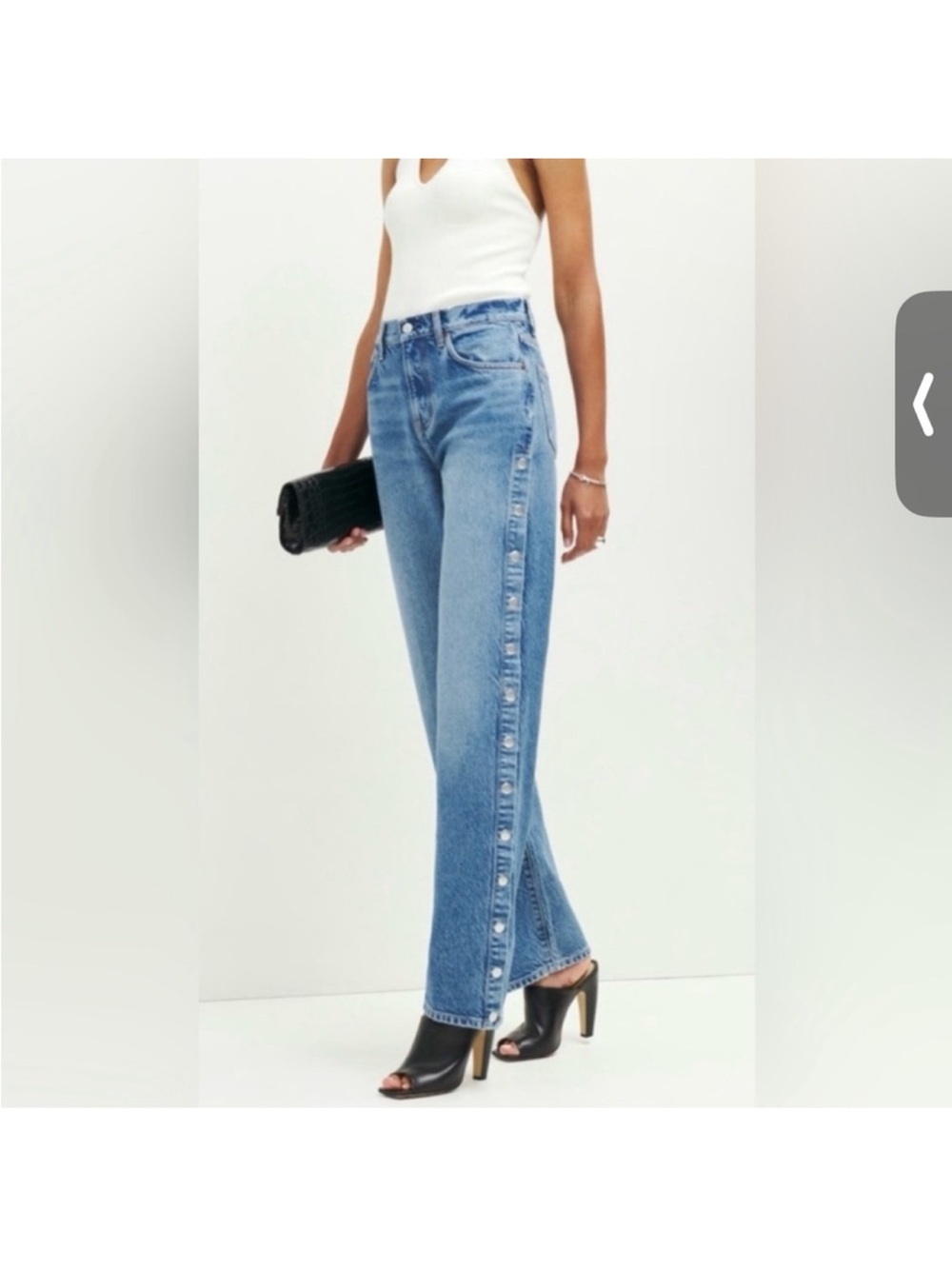 Reformation Colorado Snap-Trim Val Jeans